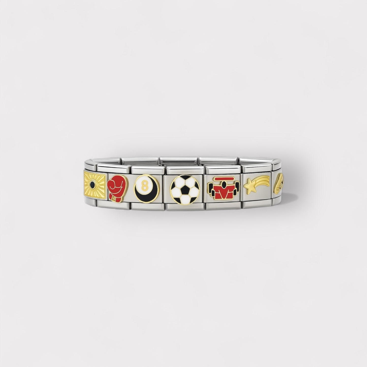 BRIVE LINK BRACELET SLVR