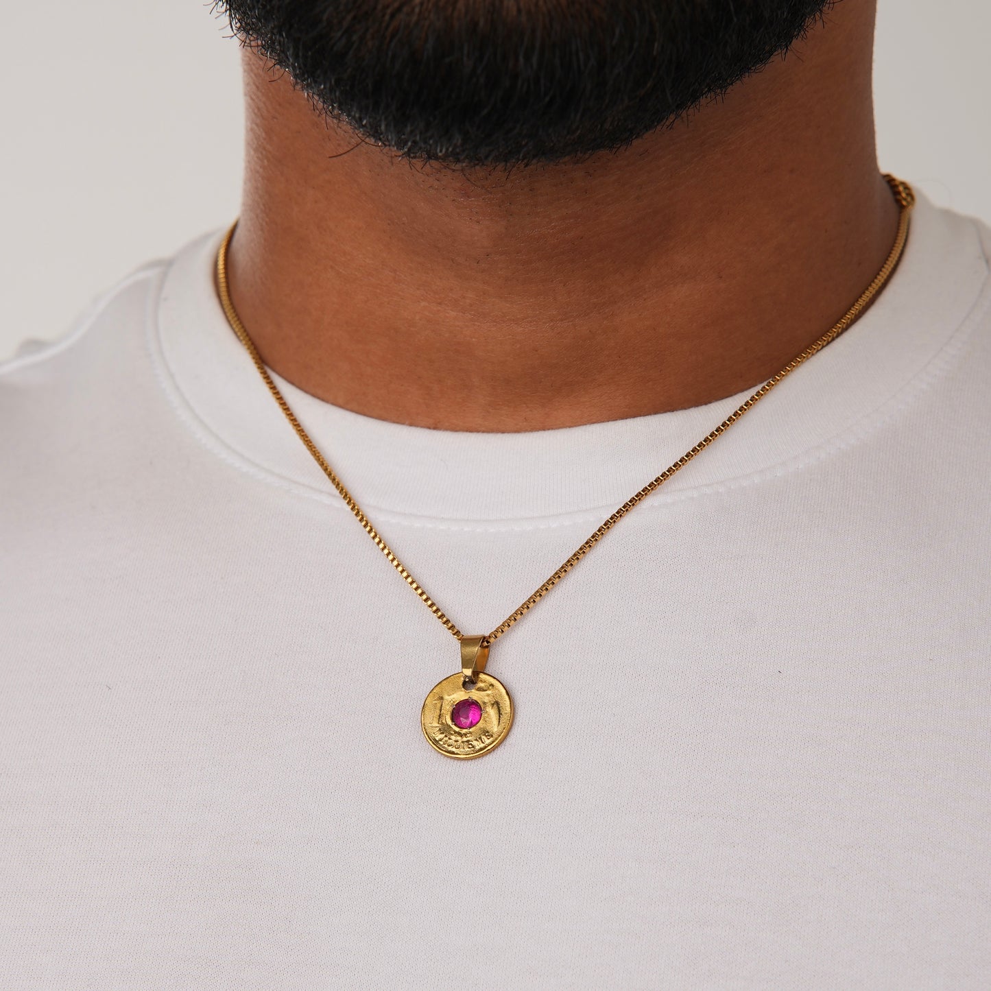 RUBY MILLIEME NECKLACE GLD