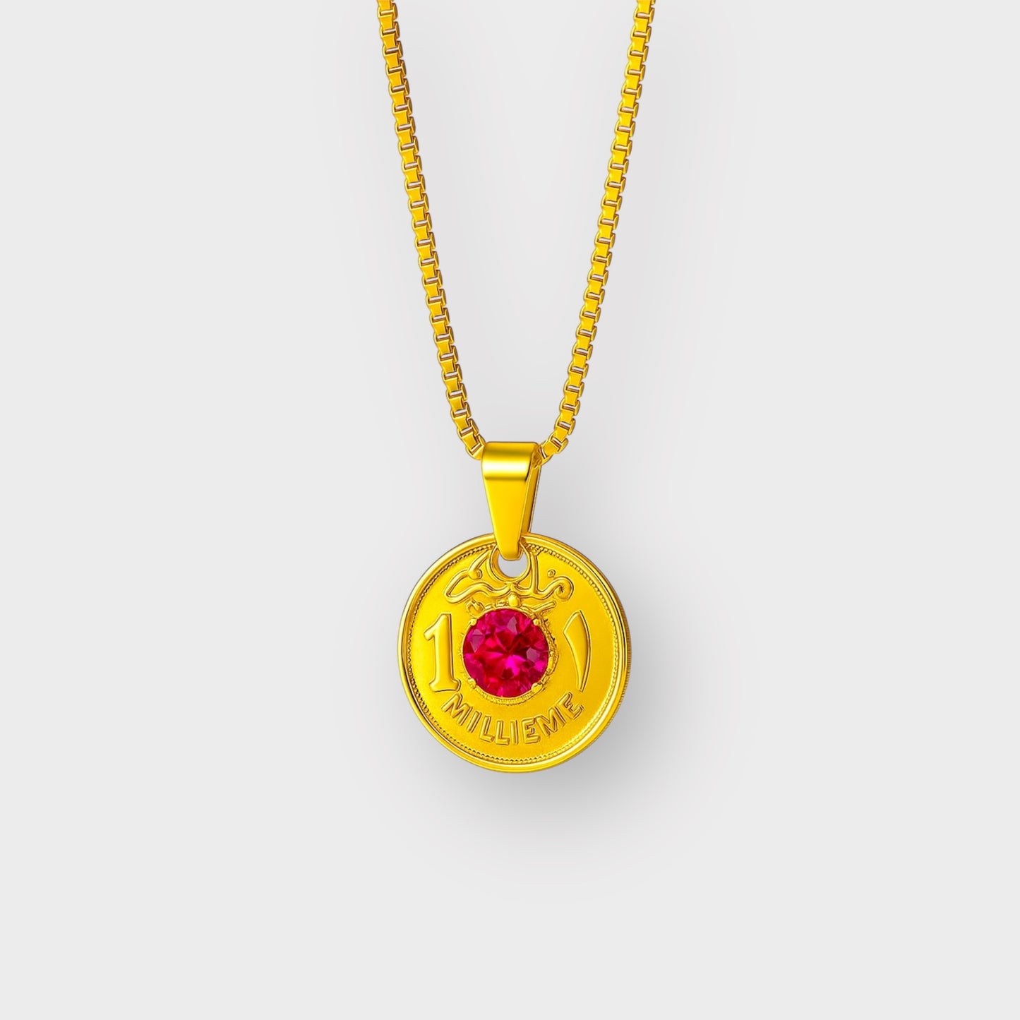 RUBY MILLIEME NECKLACE GLD