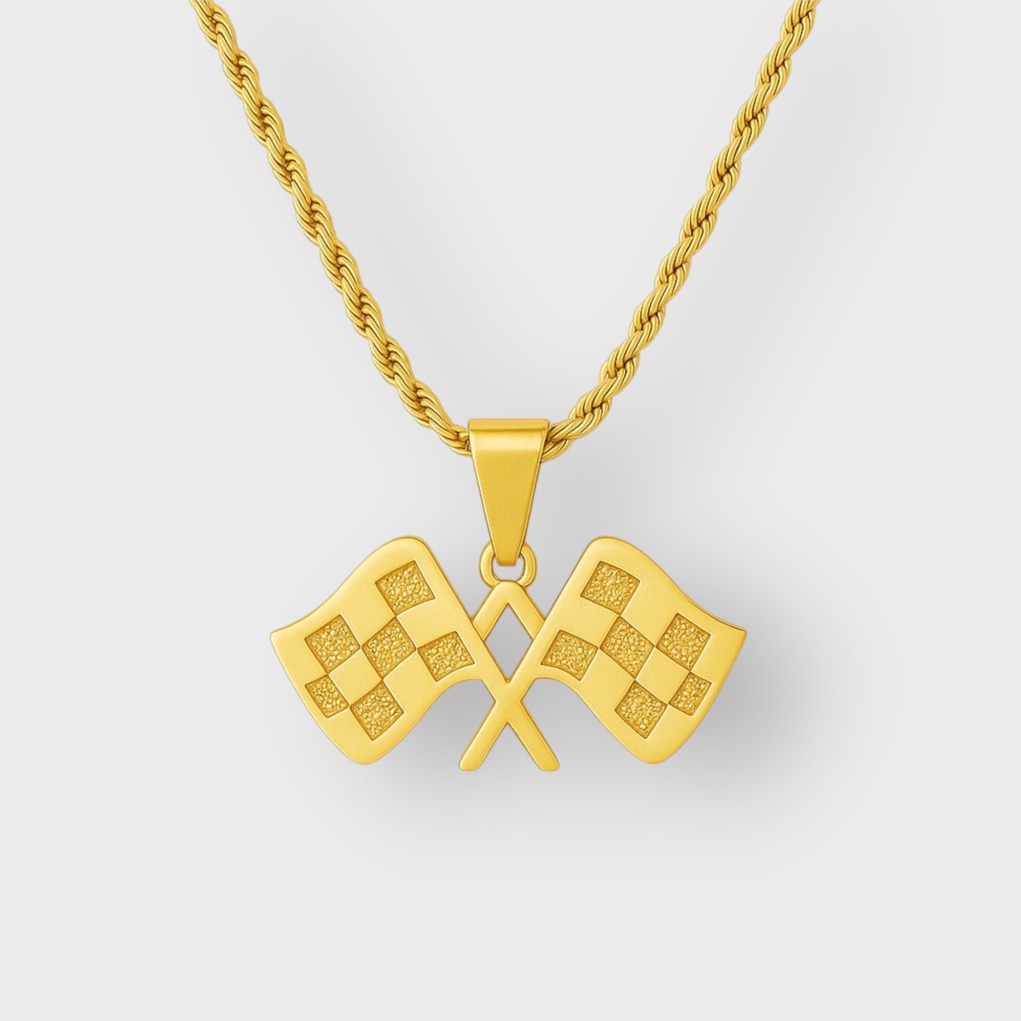 CHECKERED FLAG NECKLACE GLS