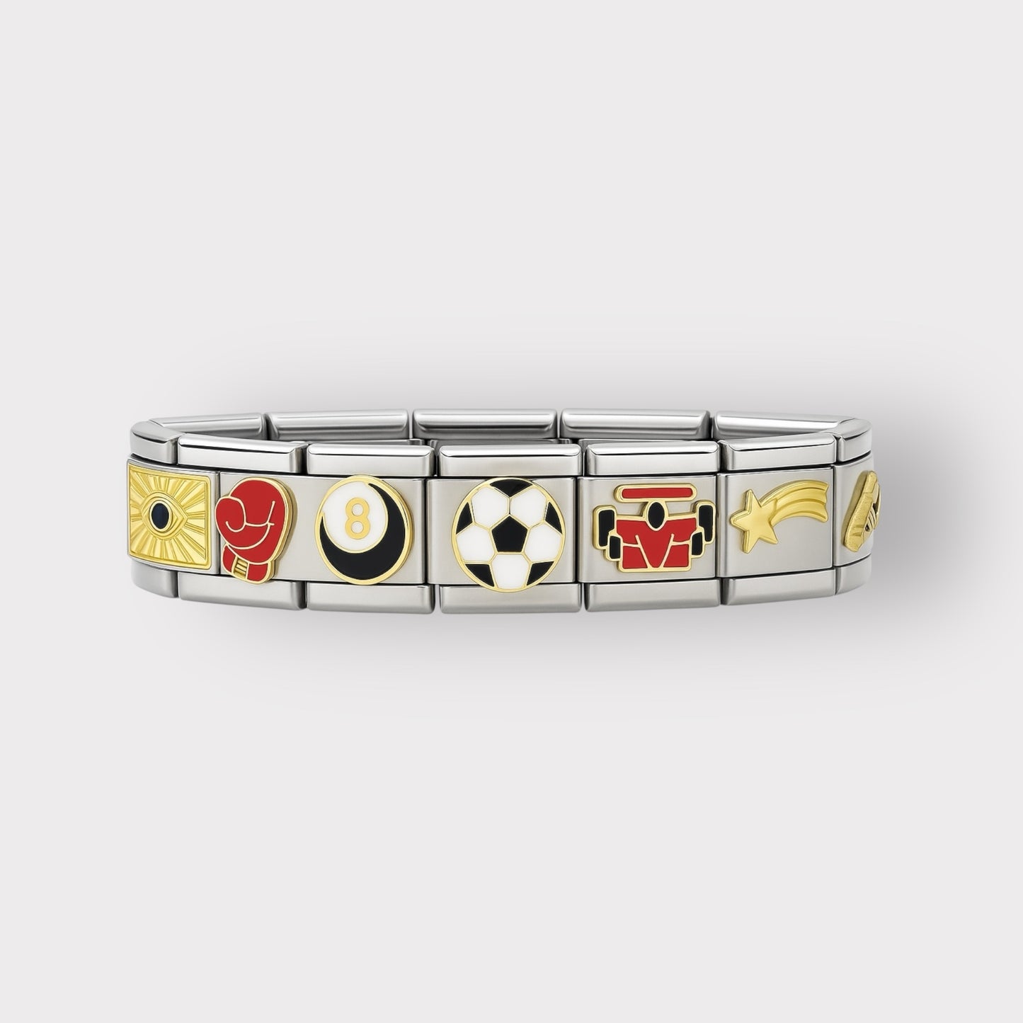 BRIVE LINK BRACELET SLVR