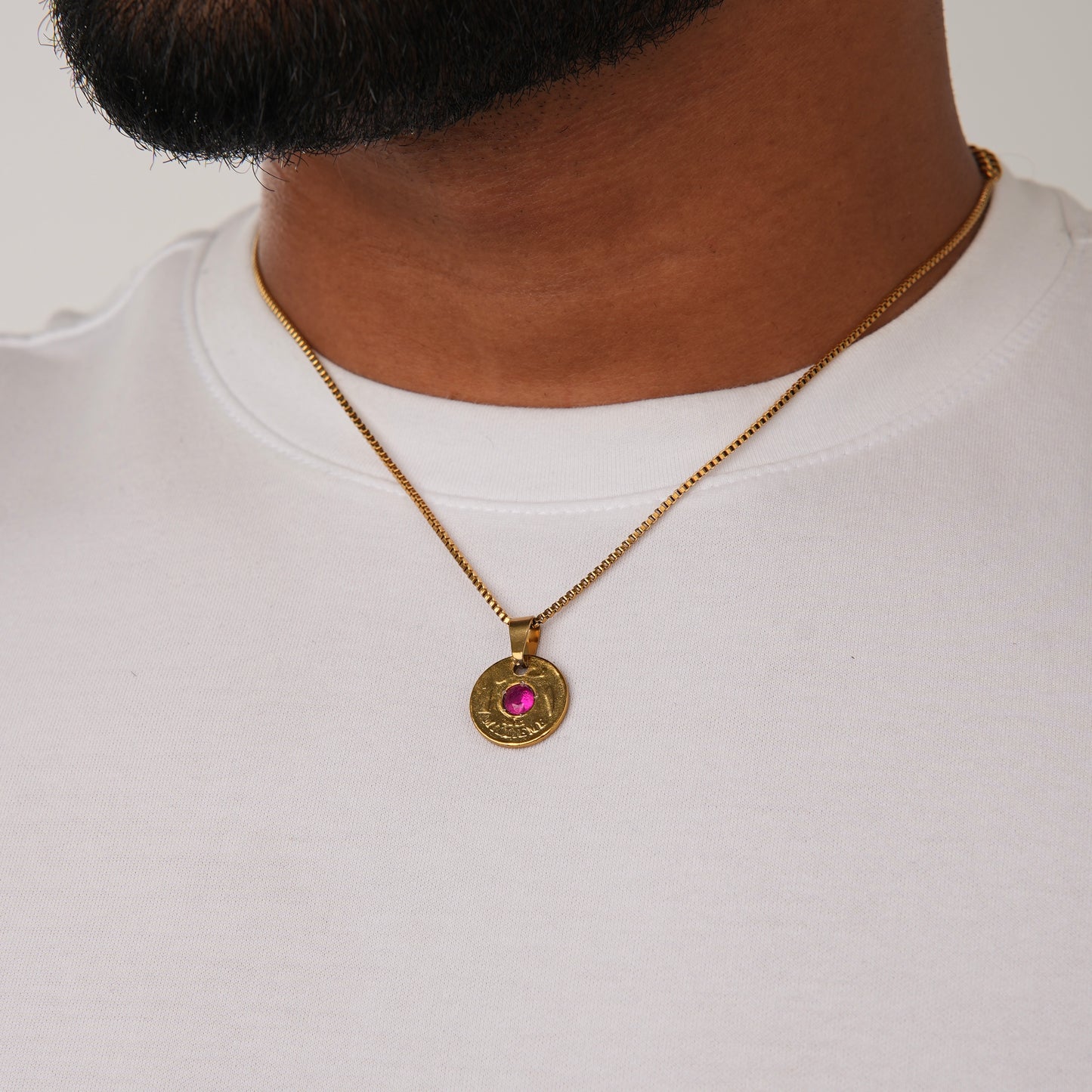 RUBY MILLIEME NECKLACE GLD