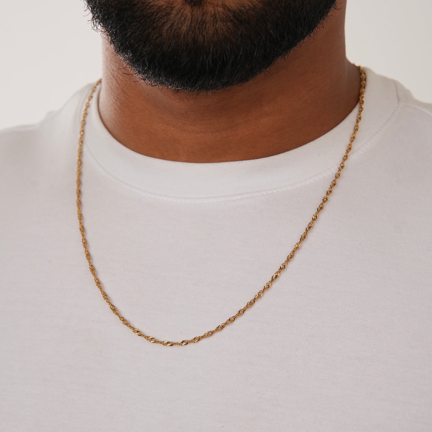 TWISTED CHAIN GLD