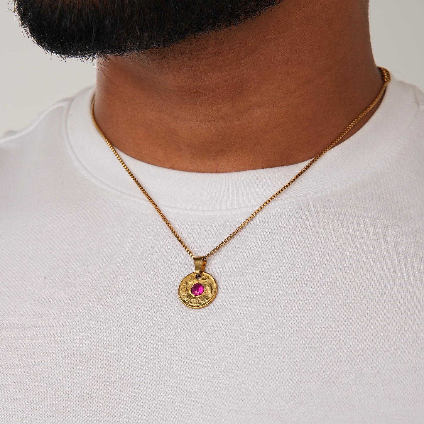 RUBY MILLIEME NECKLACE GLD