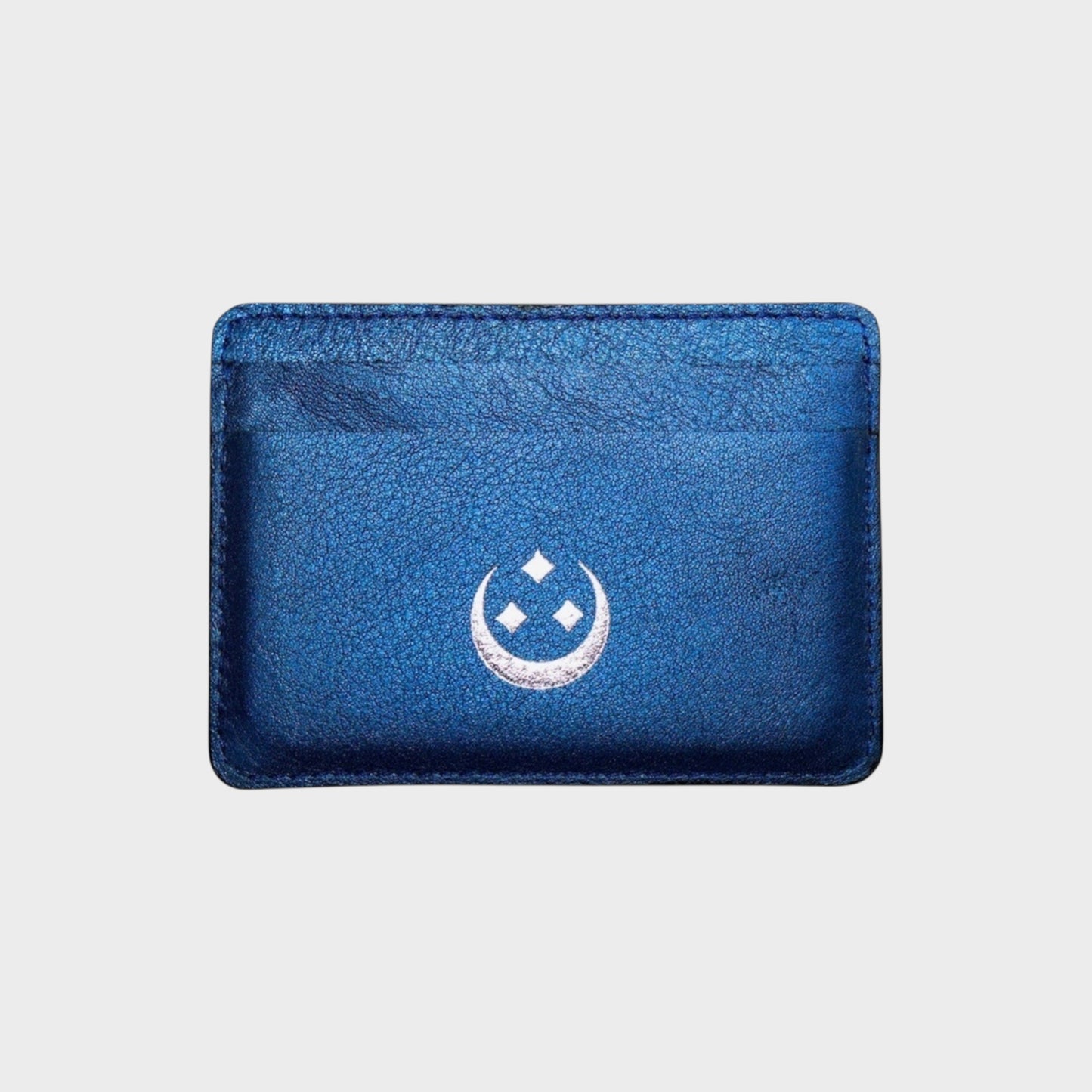 METALLIC BLUE CARDHOLDER