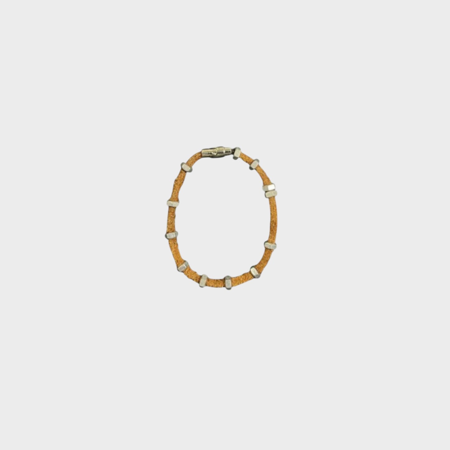 SIGNATURE BROWN LEATHER BRACELET