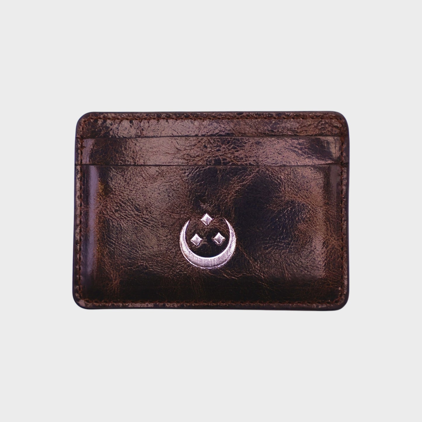 WAXED BROWN CARDHOLDER