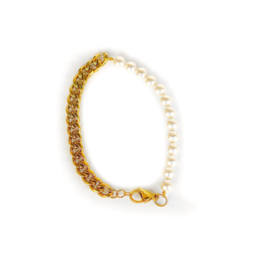 “CUBAN PEARL BRACELET”