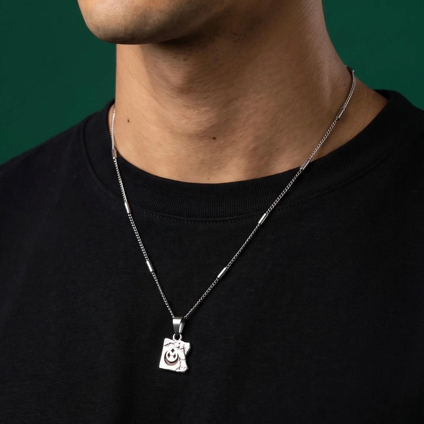 Egypt Map Silver