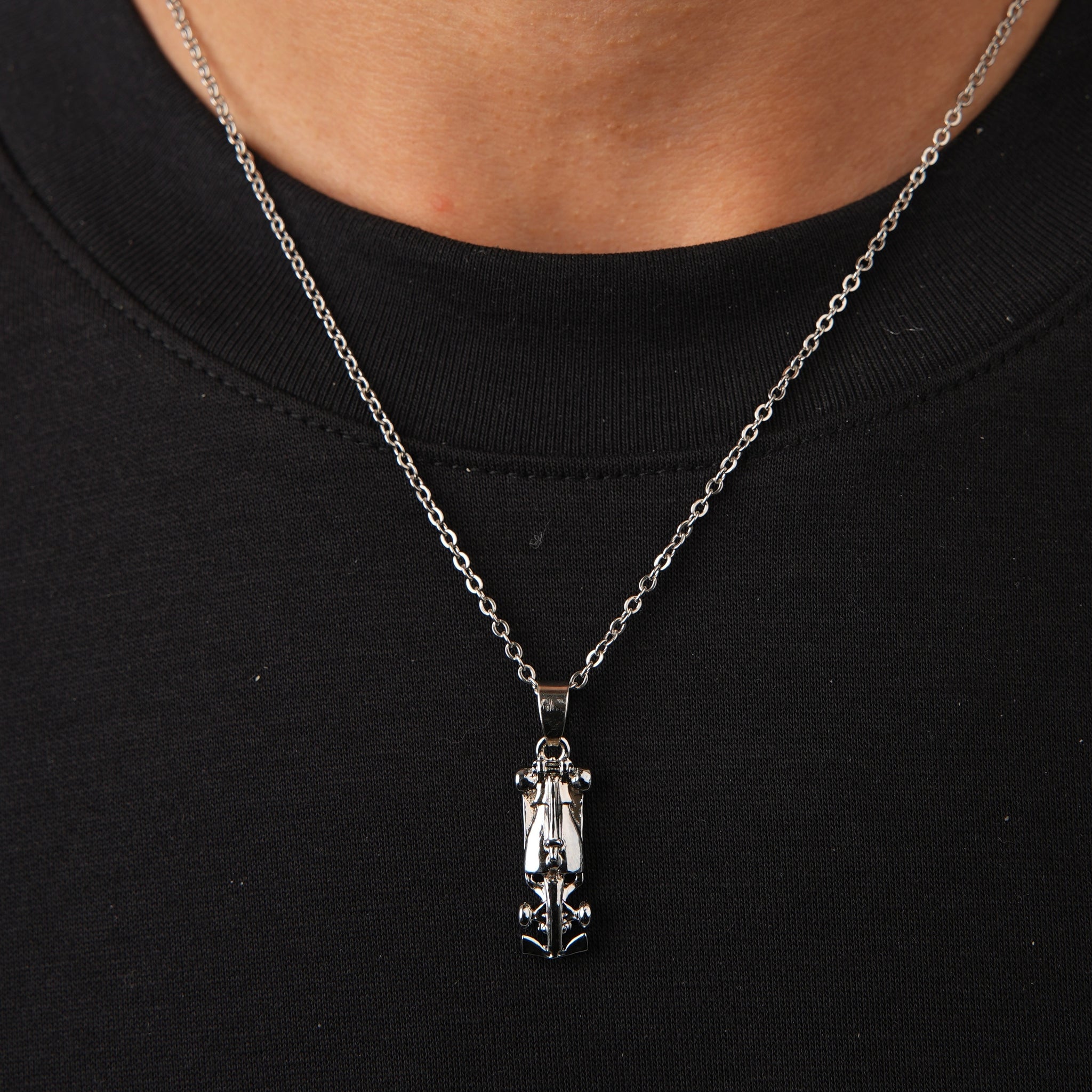 Formula 1 Necklace Silver