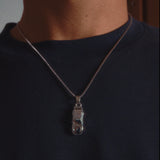 Nine Eleven Necklace Silver