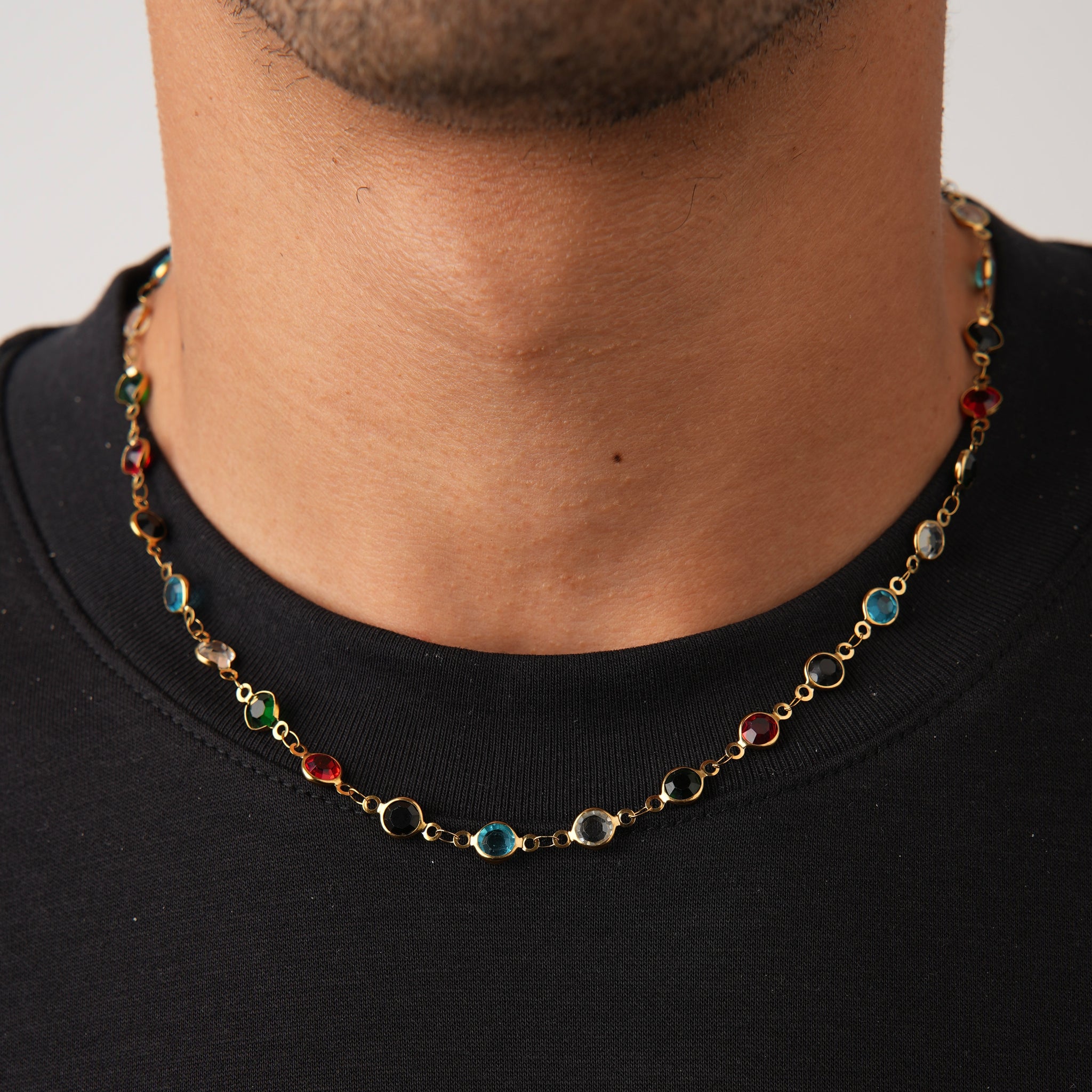 Gemstone Necklace Gold