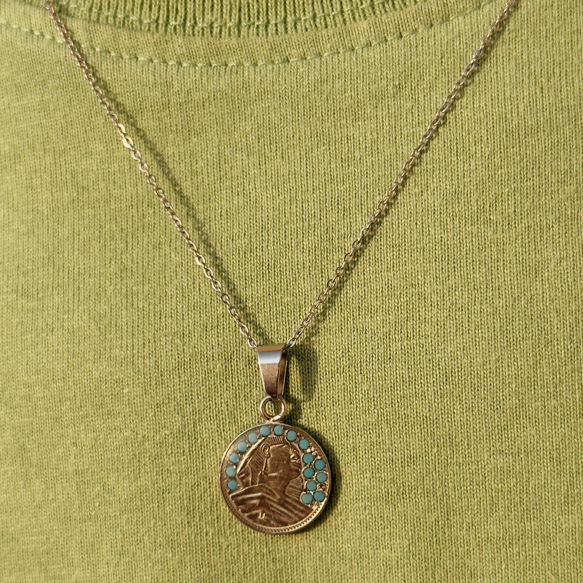 Turquoise Sphinx silver