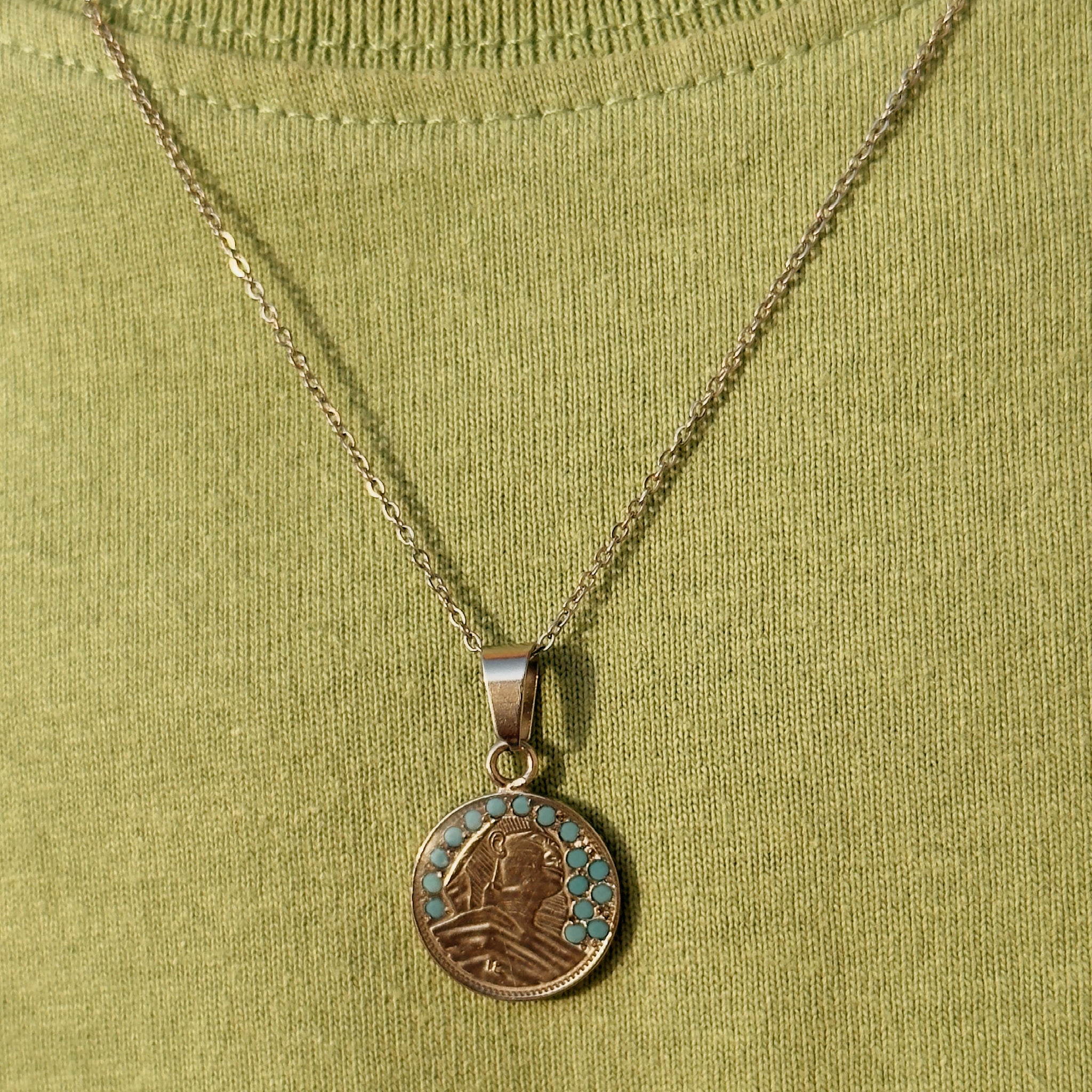 Turquoise Sphinx silver