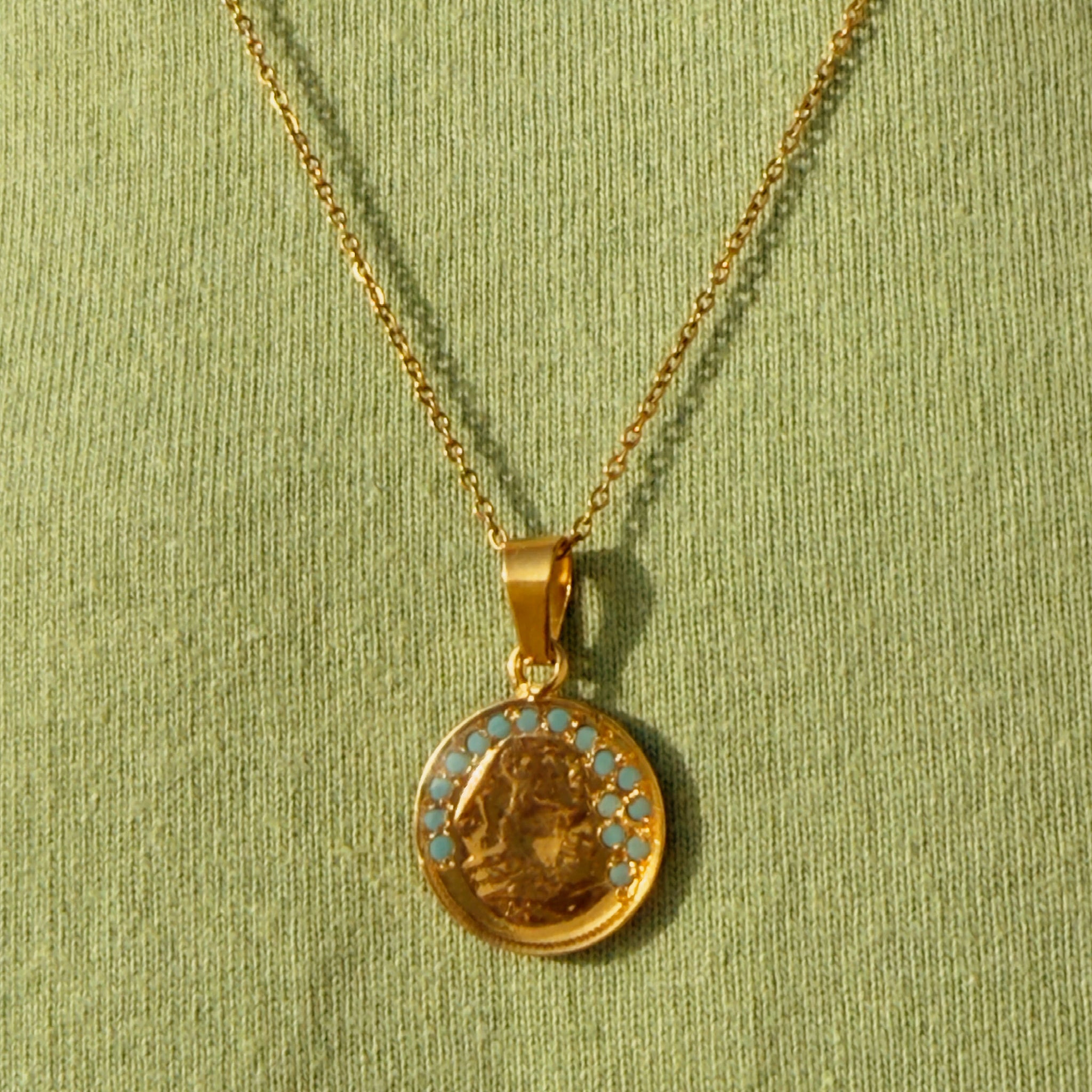 Turquoise sphinx gold