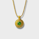 Emerald Millieme Necklace Gold