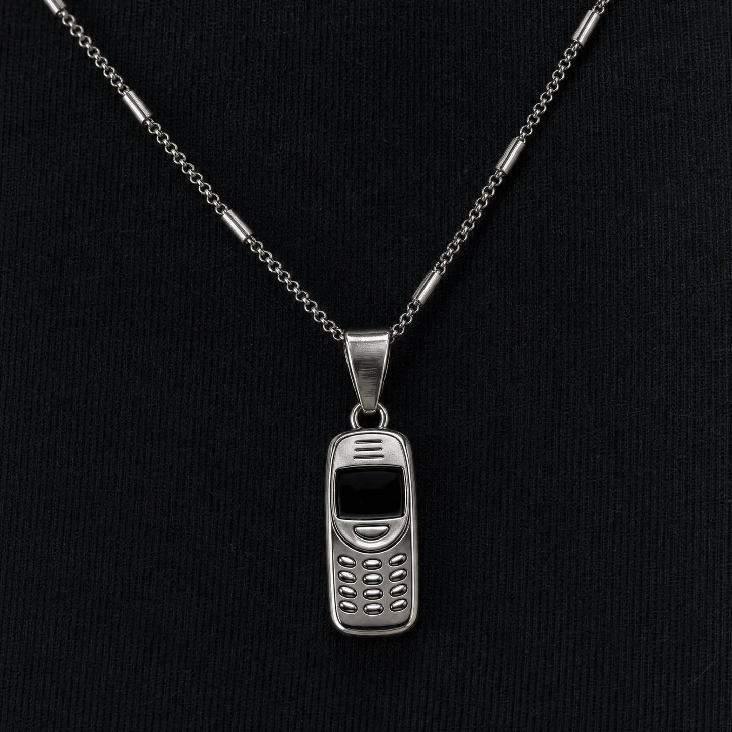 Retro phone Silver