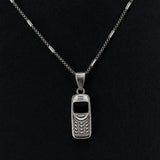 Retro phone Silver