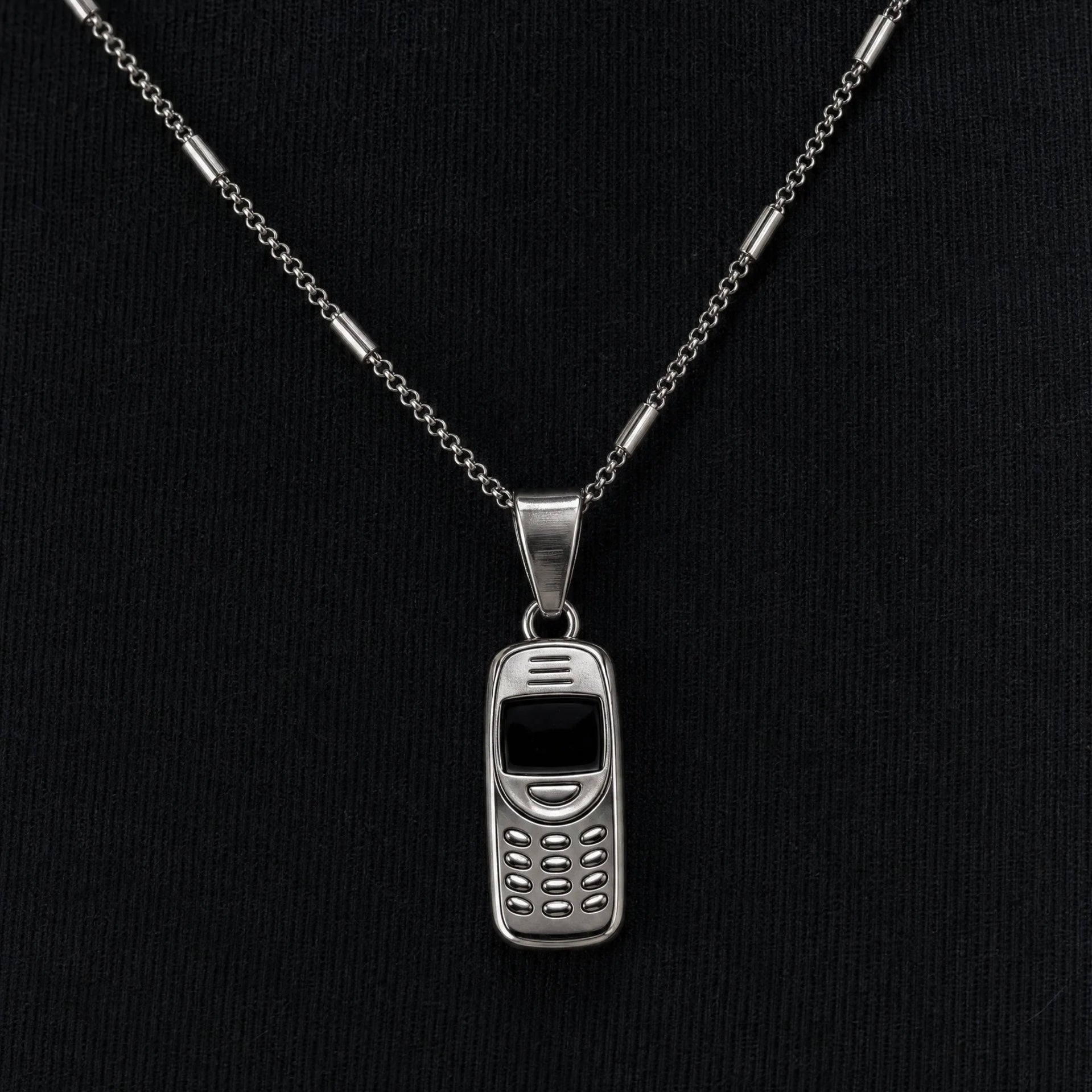Retro phone Silver