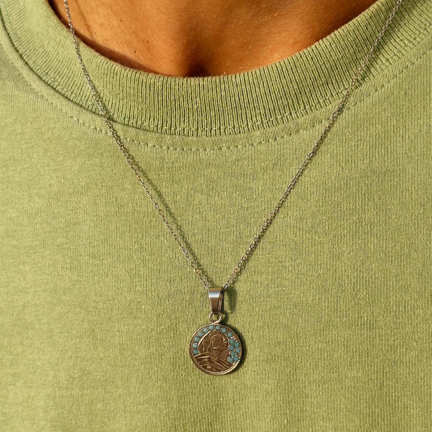 Turquoise Sphinx silver