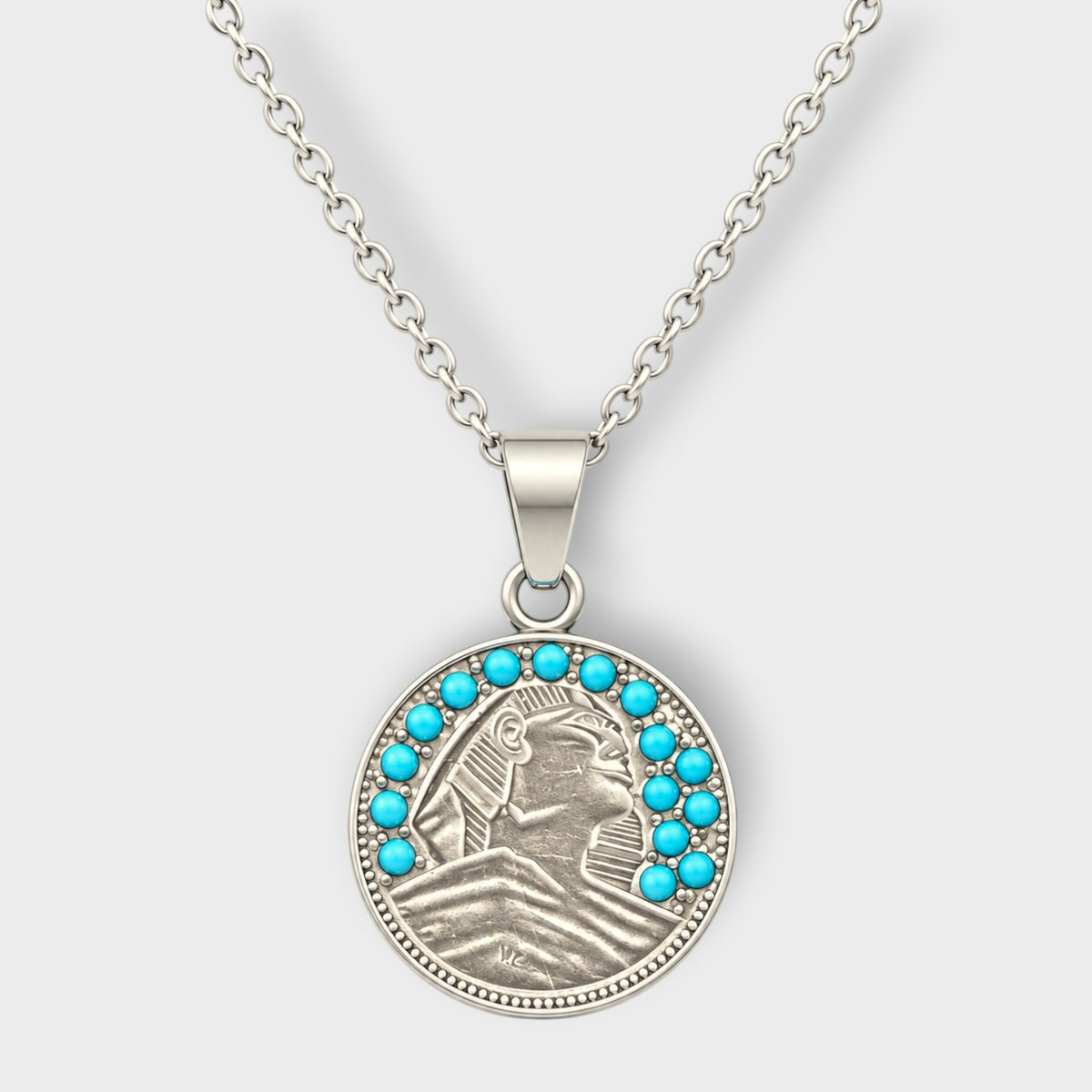 Turquoise Sphinx silver