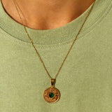 Emerald 2 Millieme gold