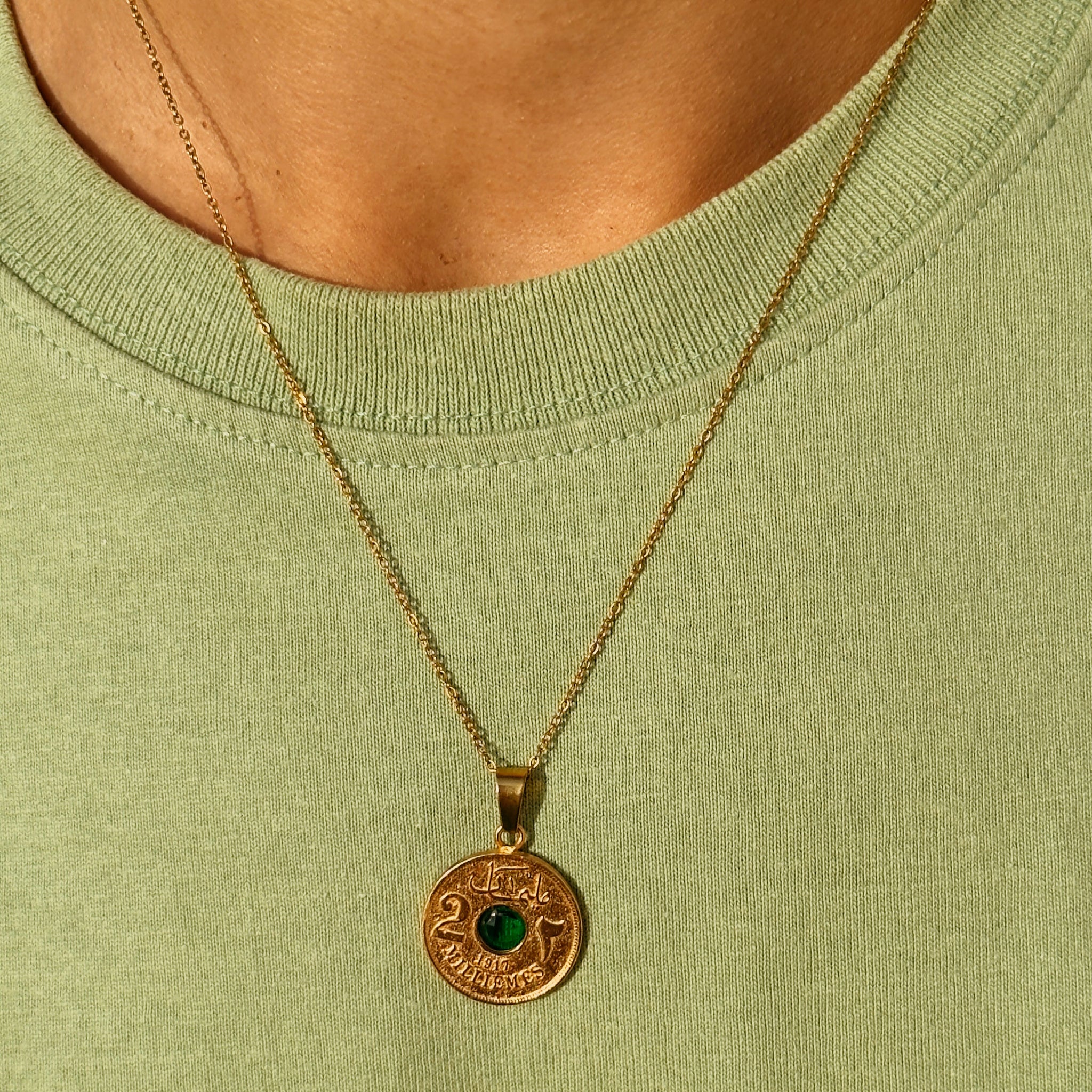 Emerald 2 Millieme gold