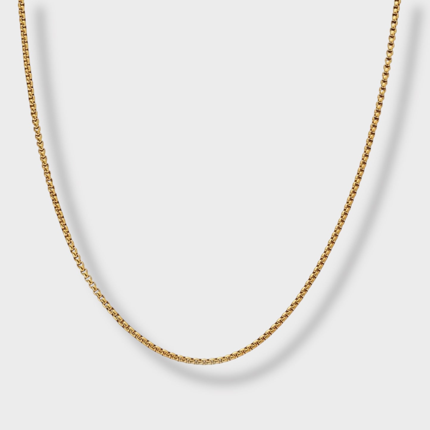 Round Box Chain Gold