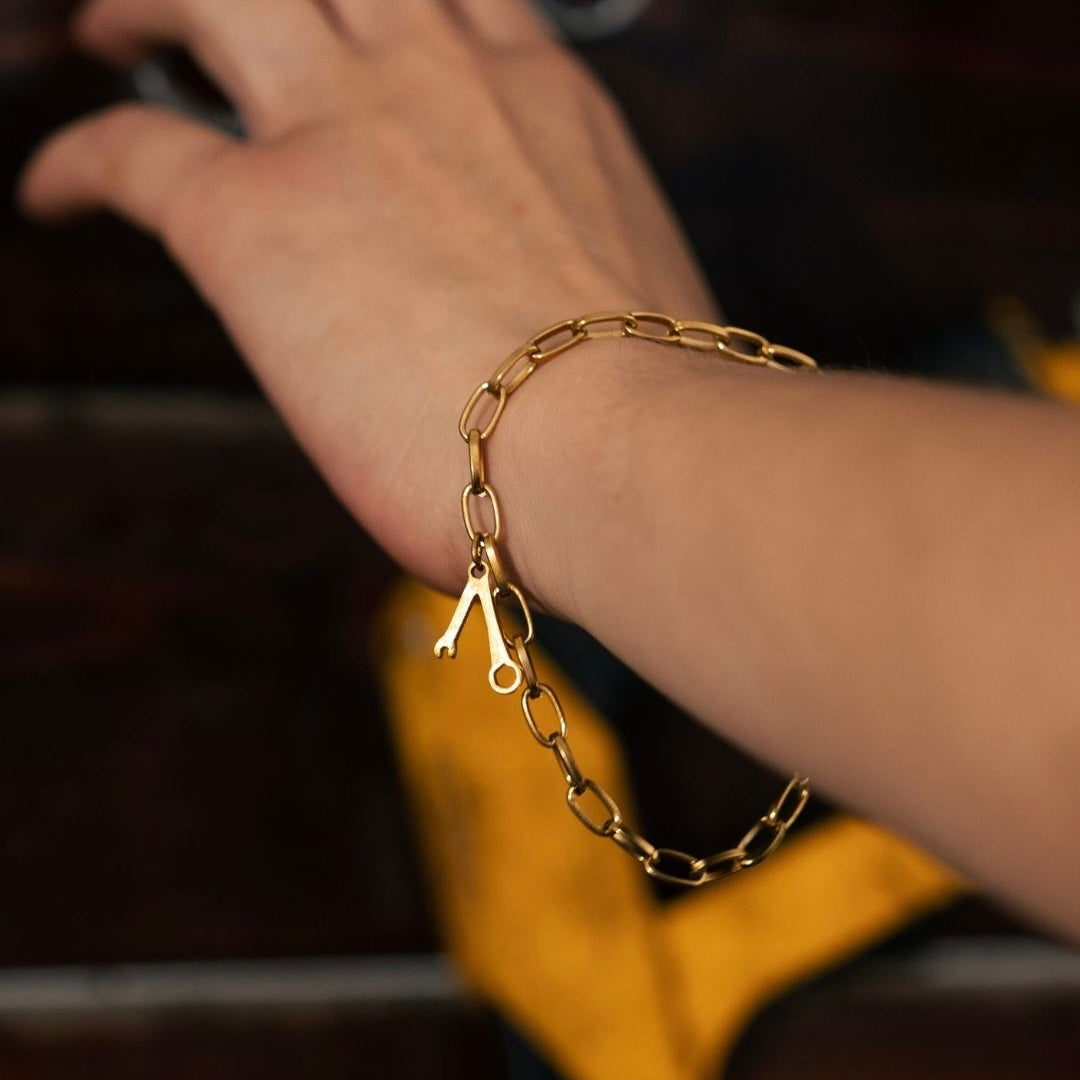 Wrench Bracelet Gold