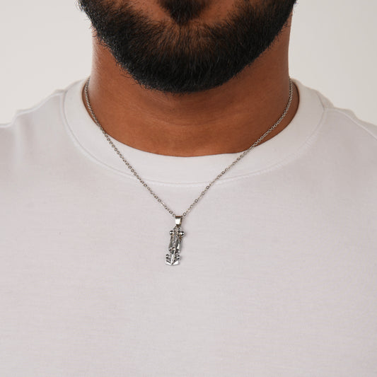 FORMULA 1 NECKLACE SLVR
