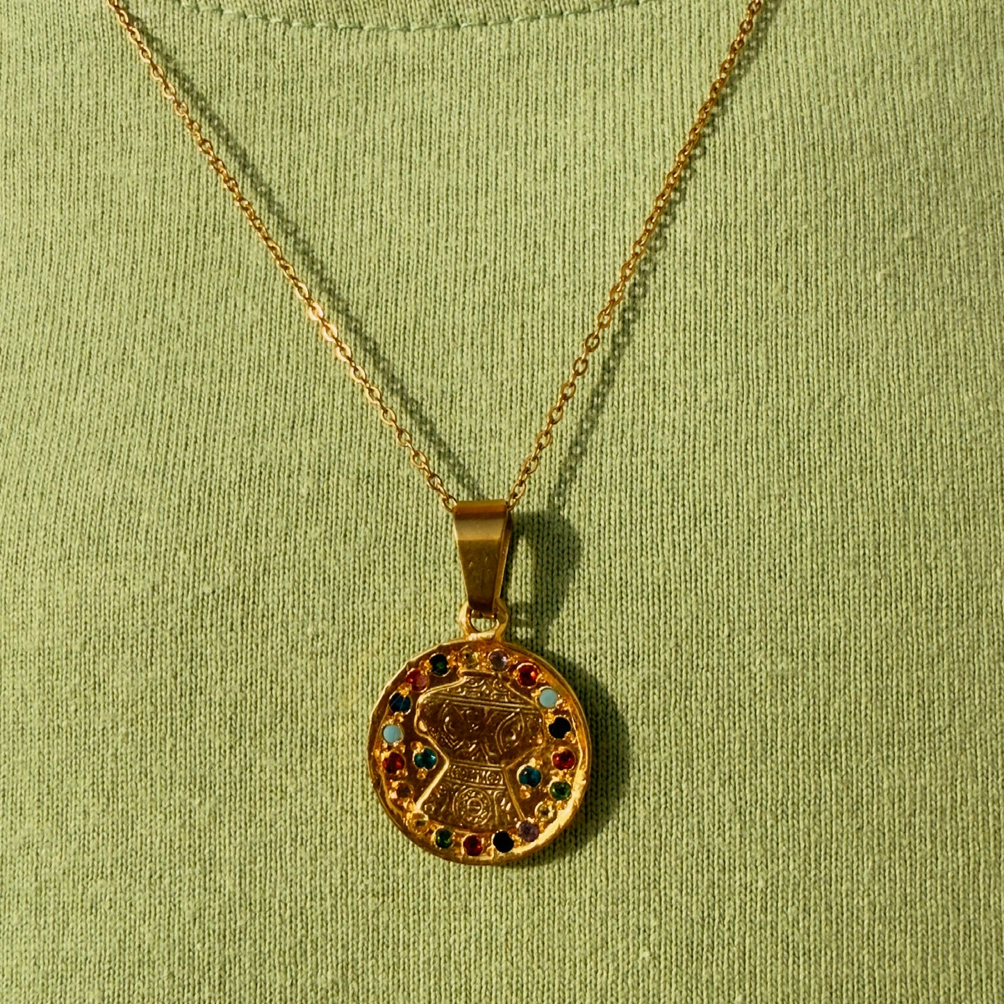 Gemstone Lantern gold