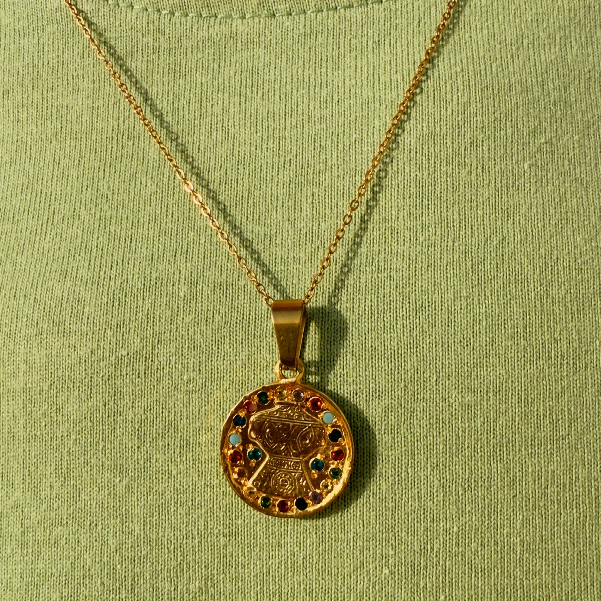 Gemstone Lantern gold