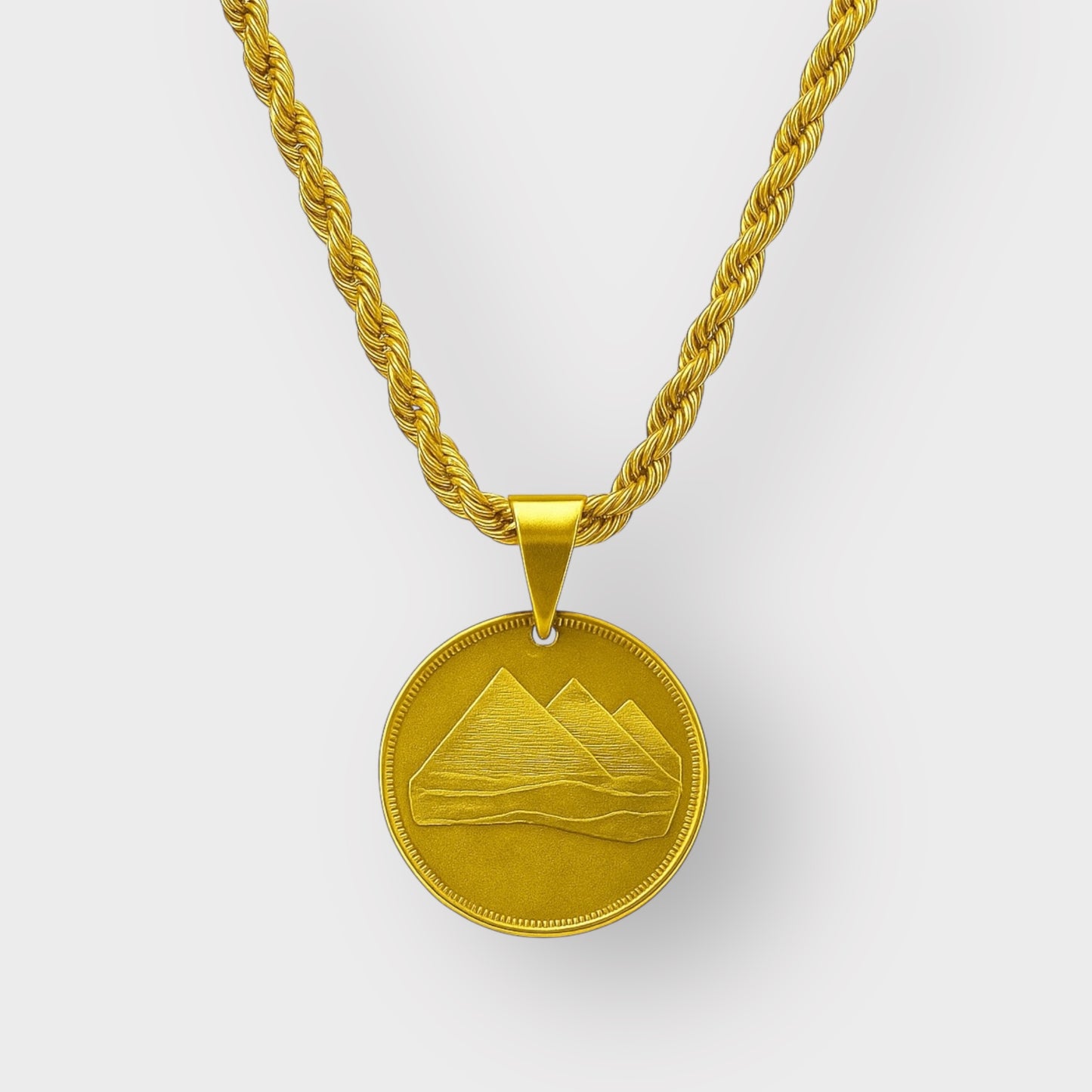 PYRAMIDS NECKLACE GLD