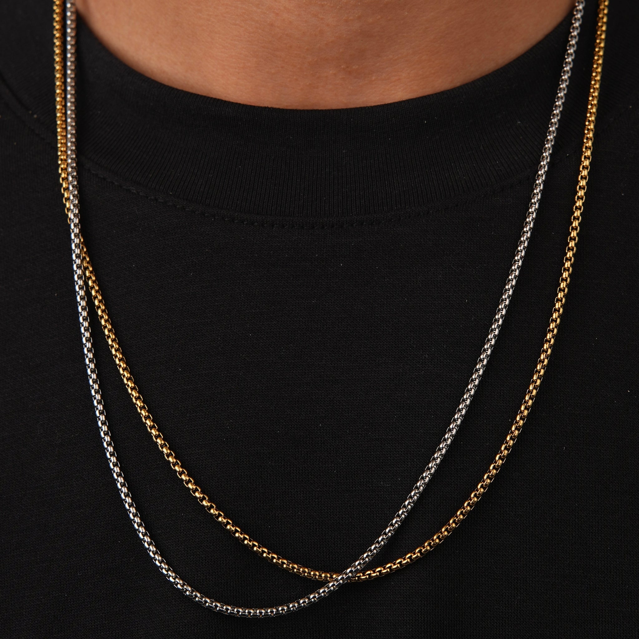 Round Box Chain Gold