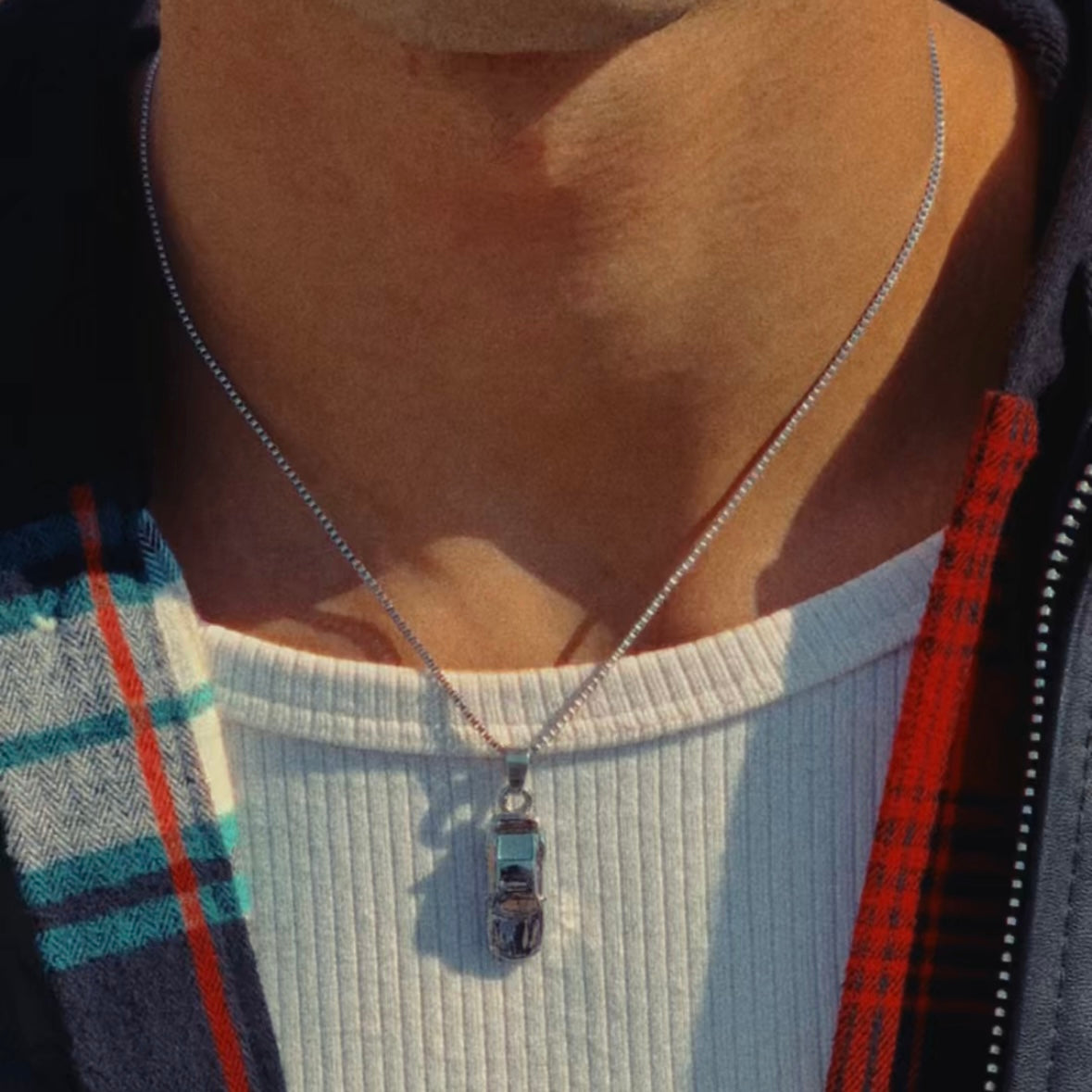 Nine Eleven Necklace Silver