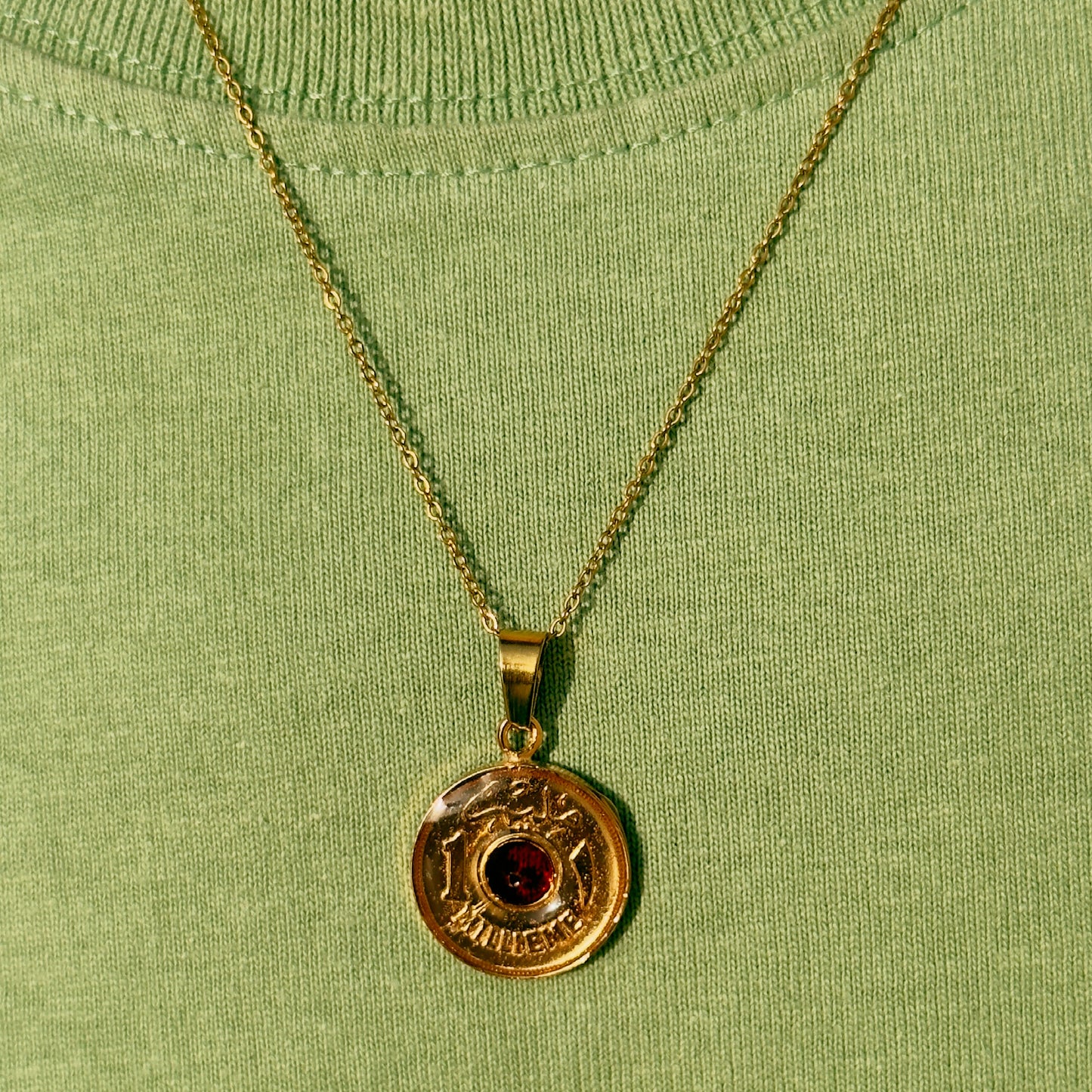 Ruby 1 Millieme gold