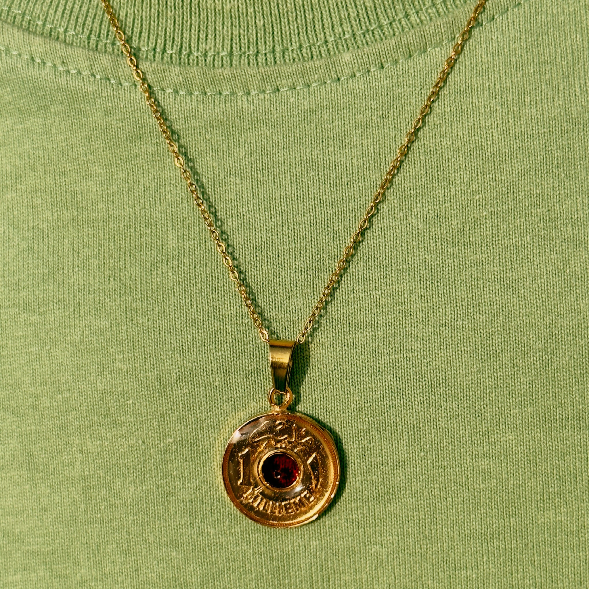 Ruby 1 Millieme gold