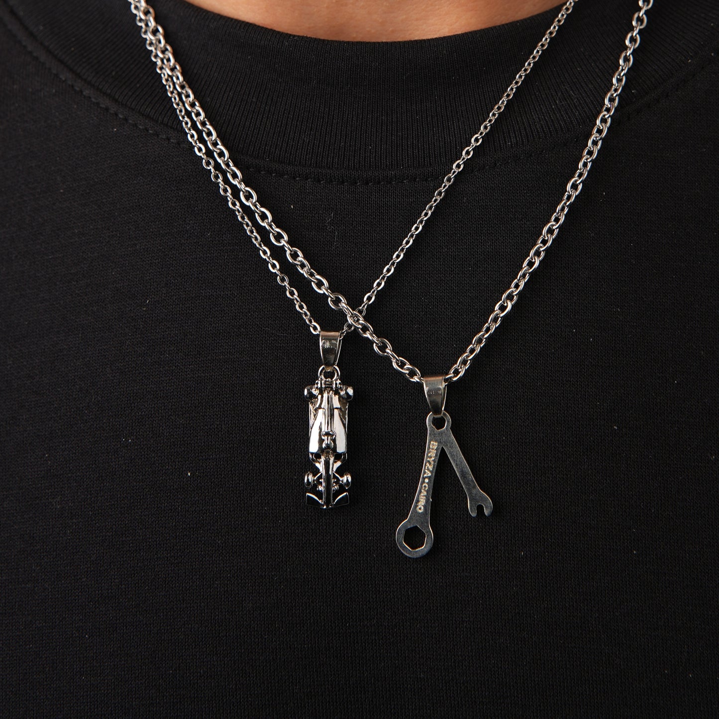 Formula 1 Necklace Silver