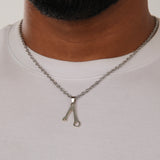 Wrench Necklace Silver