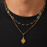 Gemstone Necklace Gold