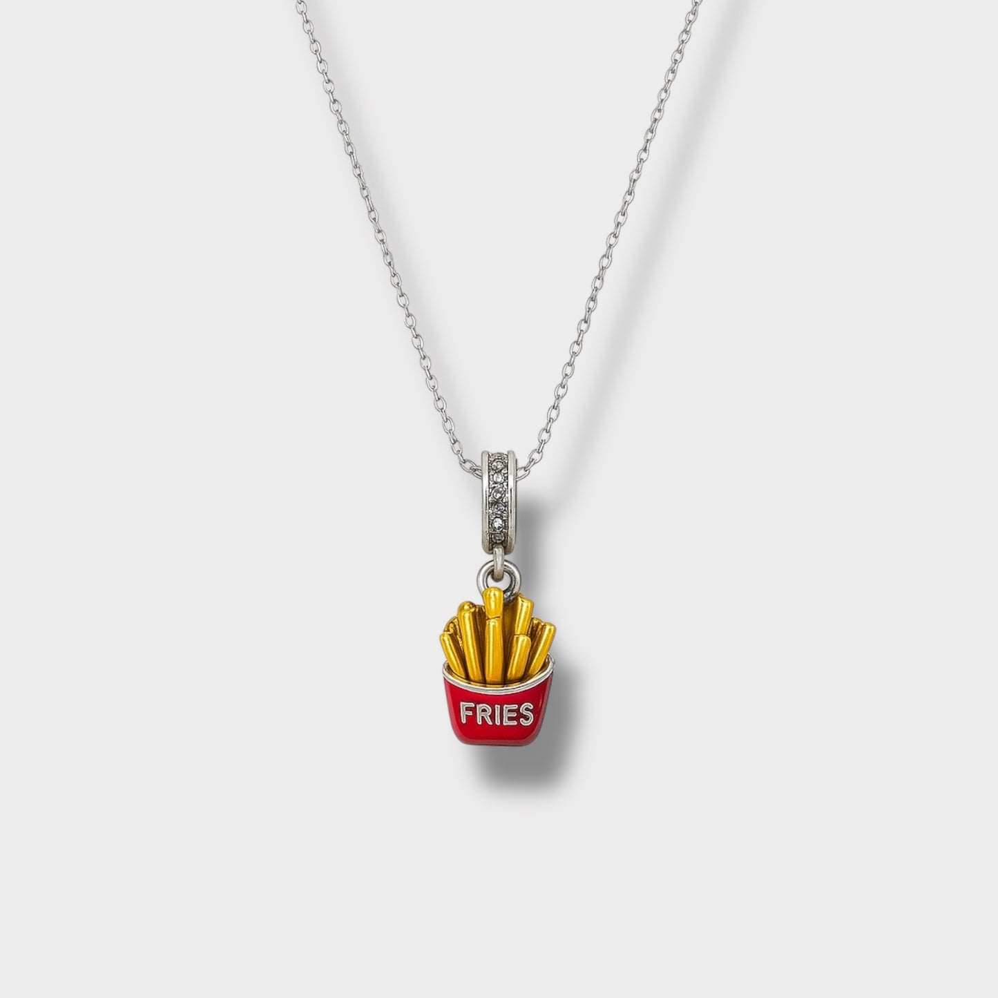 Fries Necklace Silver