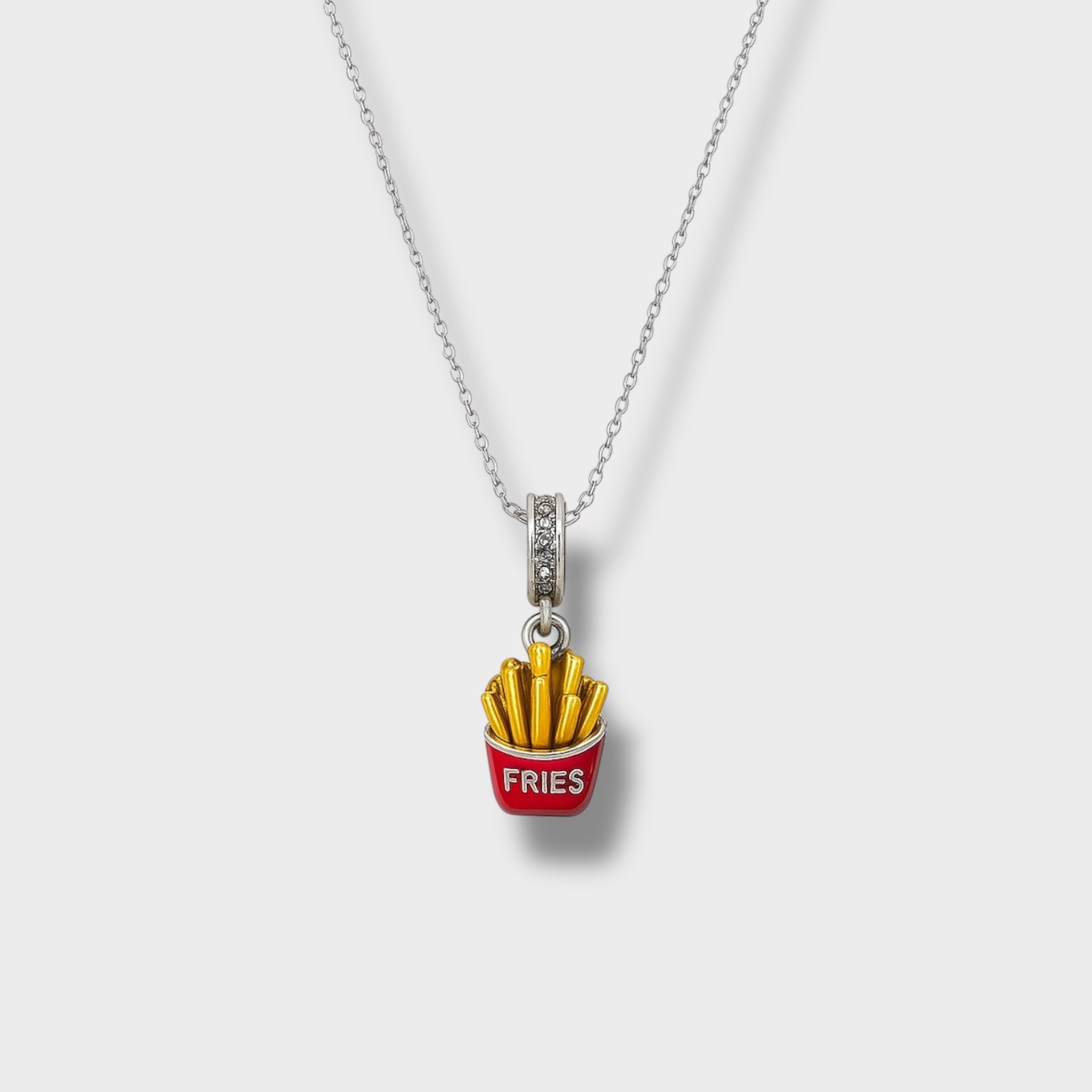 Fries Necklace Silver