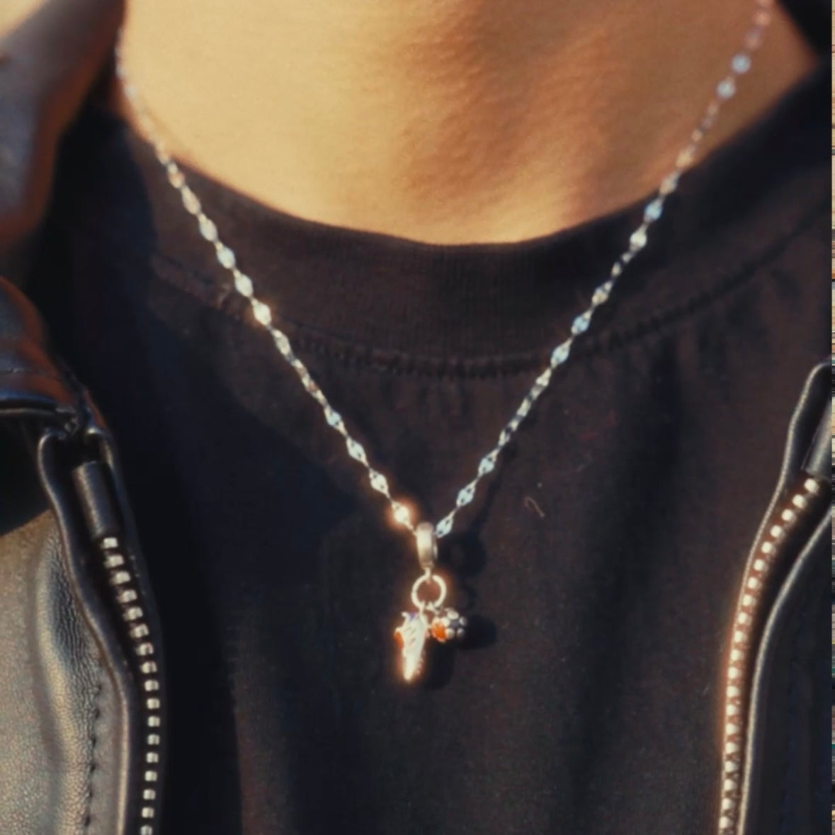 Football Necklace Silver