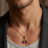 Crimson Spell Necklace Gold