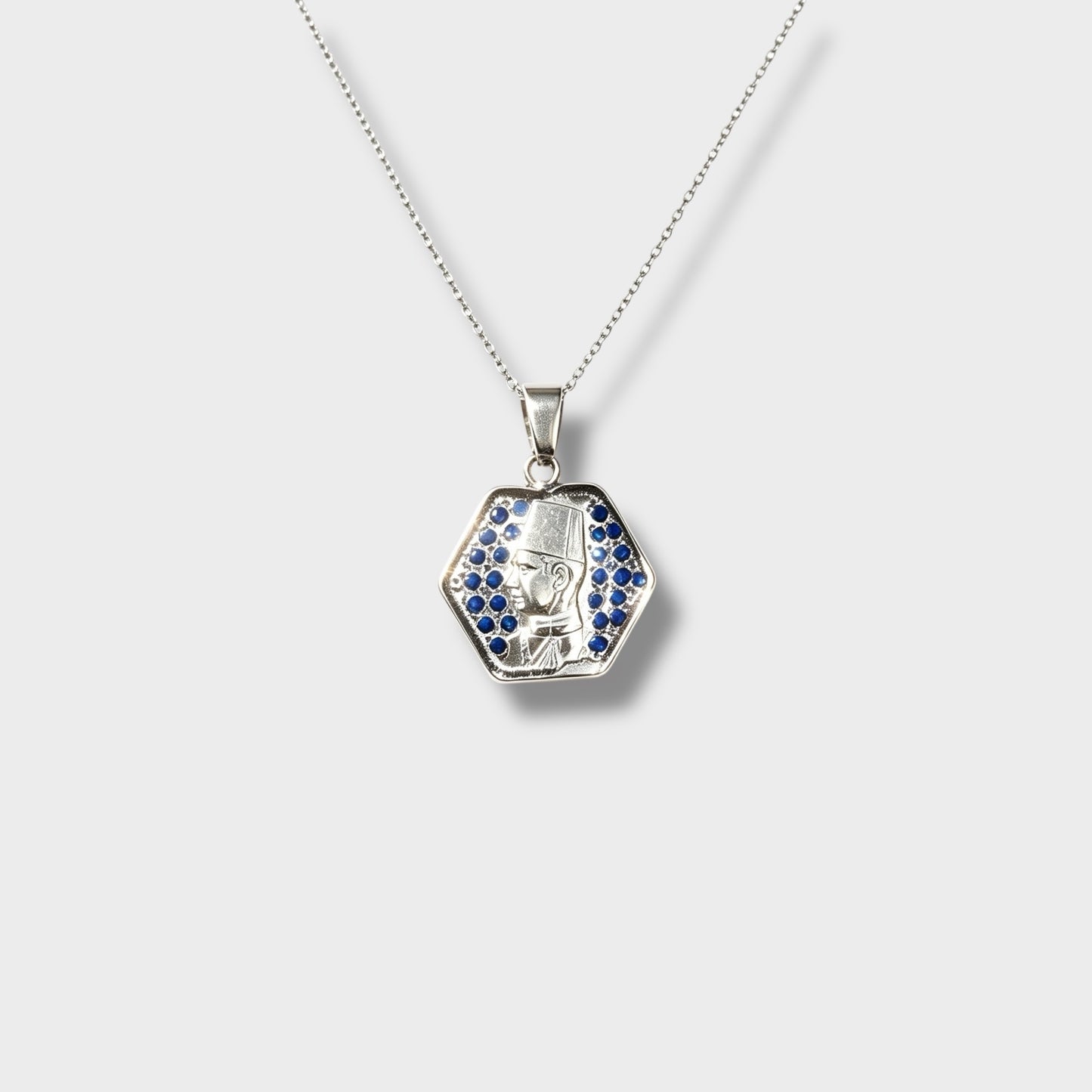 Sapphire King Farouk silver