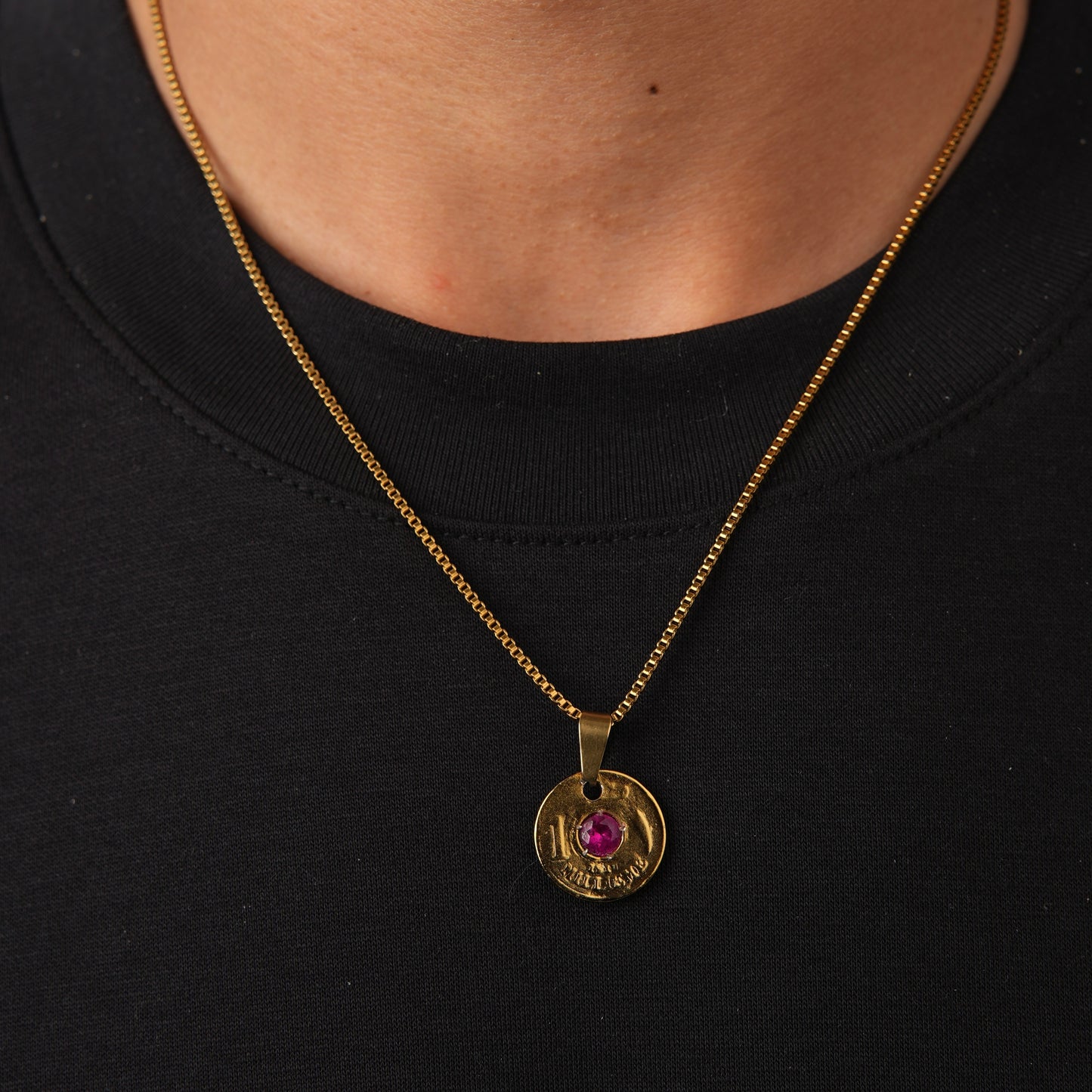 Ruby Millieme Necklace Gold