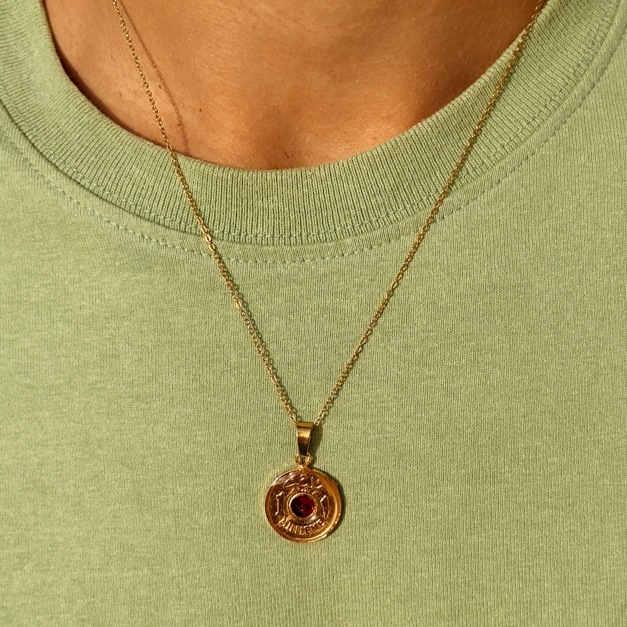 Ruby 1 Millieme gold