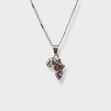 Africa Map Silver