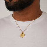 Dome Gemstones Necklace Gold
