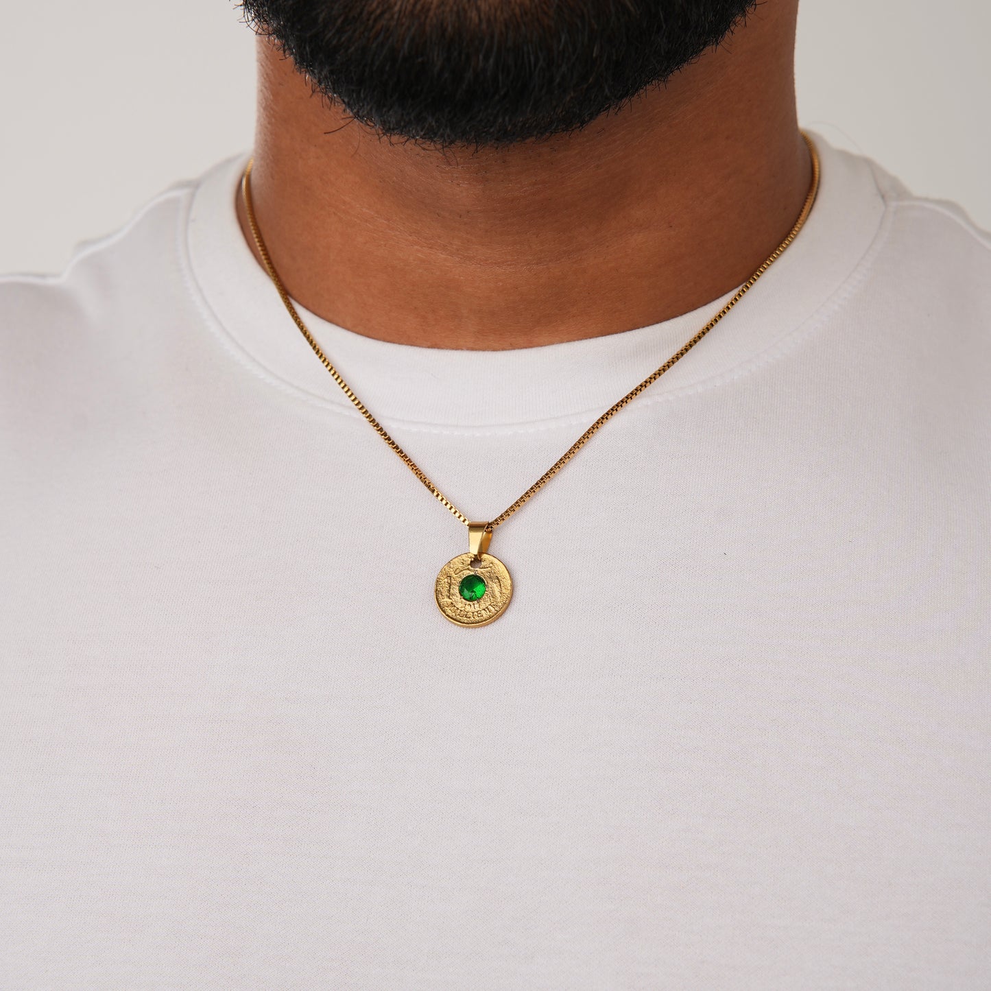 EMERALD MILLIEME NECKLACE GLD